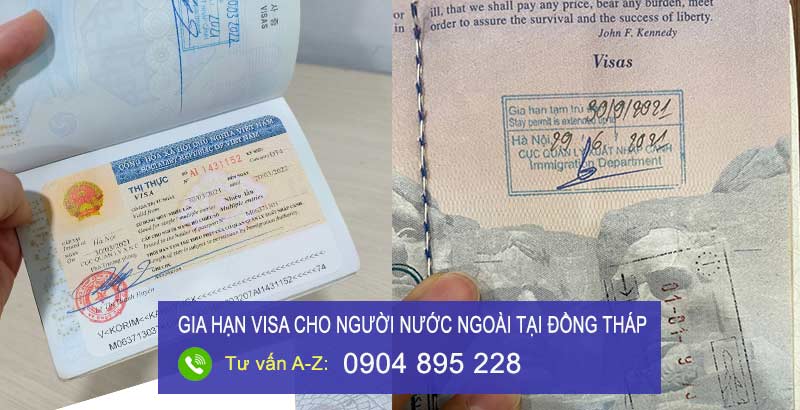 gia hạn visa cho người nước ngoài tại đồng tháp