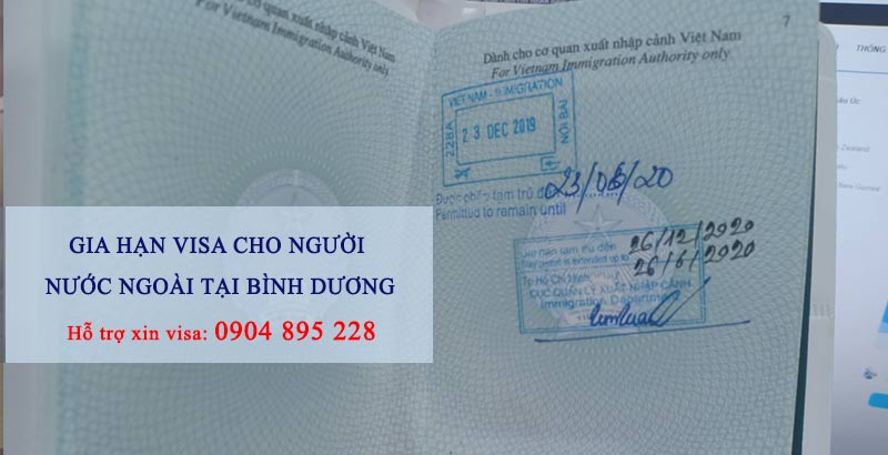 gia hạn visa cho người nước ngoài tại bình dương