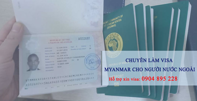 làm visa myanmar cho người nước ngoài