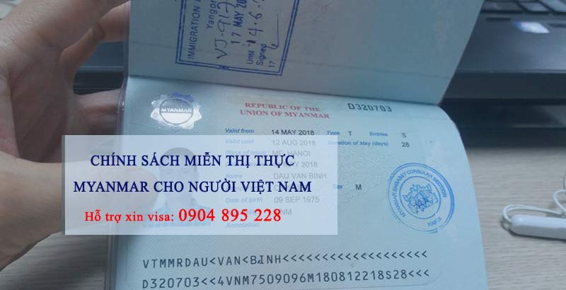 miễn thị thực myanmar cho người việt nam