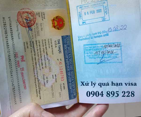 quá hạn visa bị phạt