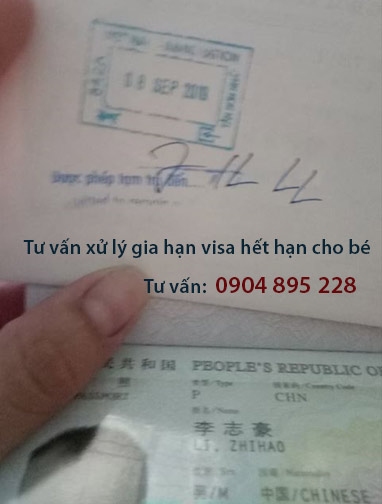 gia hạn visa cho bé nước ngoài hết hạn visa ở Việt Nam 