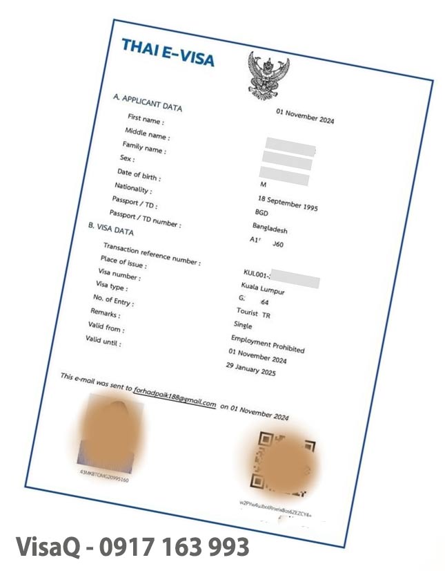 visa đi công tác thái lan