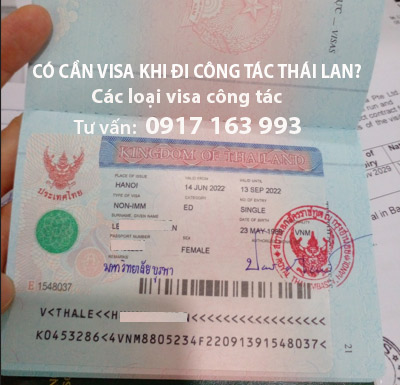 có cần xin visa khi đi công tác Thái Lan