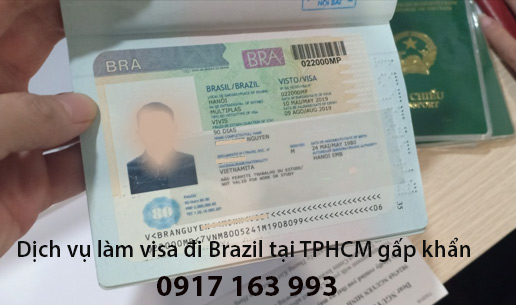 dịch vụ làm visa đi brazil tại hồ chí minh  uy tín khẩn gấp