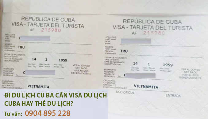 đi du lịch cuba có cần visa không? xin ở đâu