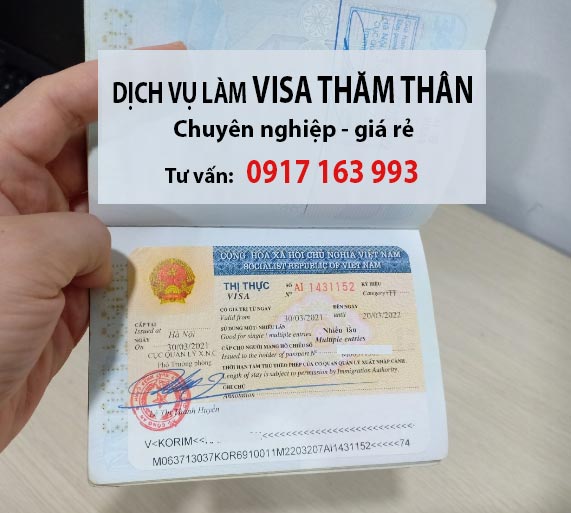 dịch vụ làm visa thăm thân ở tphcm giá rẻ
