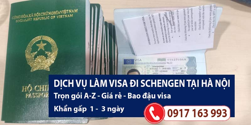 dịch vụ xin visa schengen tại hà nội giá rẻ bao đậu