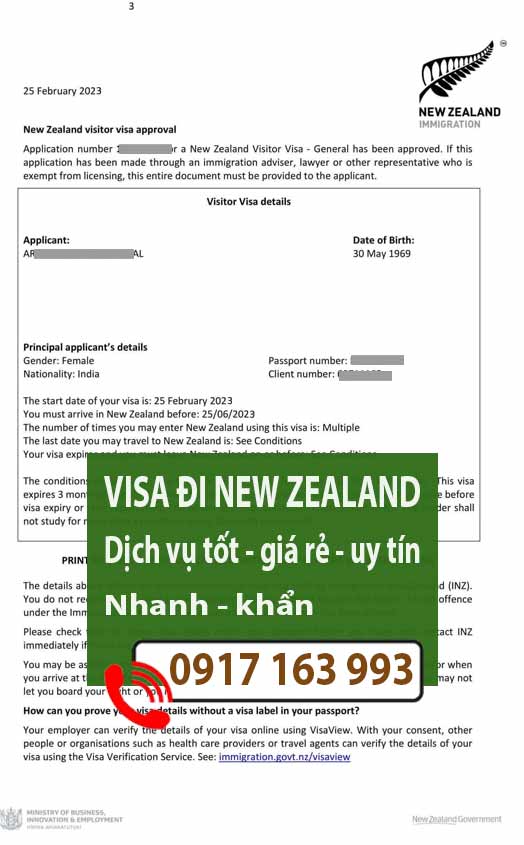 dịch vụ làm visa đi new zealand khẩn gấp nhanh chóng uy tín