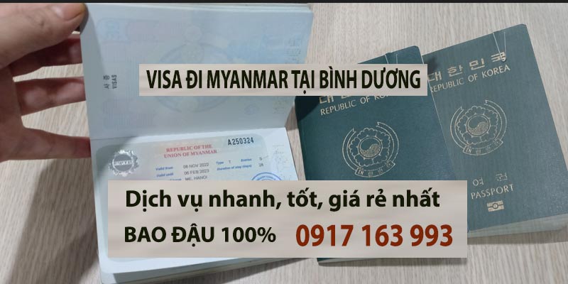dịch vụ làm visa đi myanmar tại bình dương