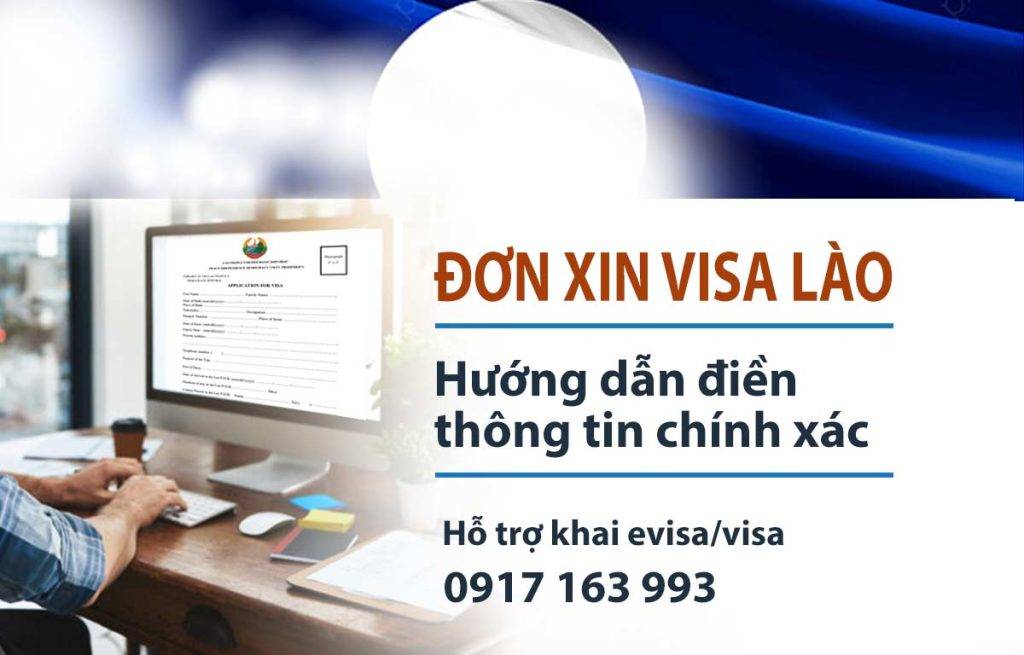 mẫu tờ khai xin visa lào và cách điền