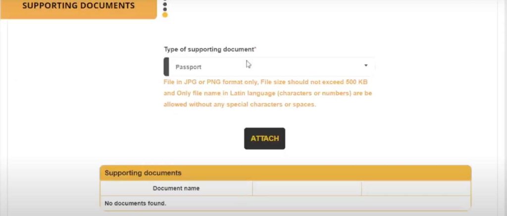 tải tài liệu hỗ trợ xin e-visa