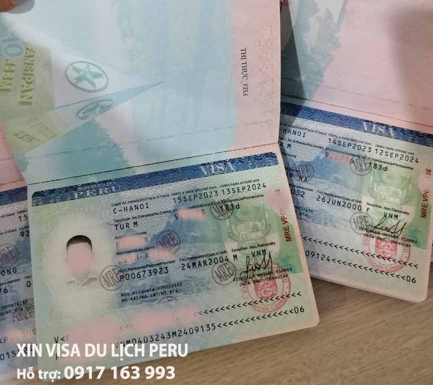 thủ tục xin visa du lịch peru cho người việt nam
