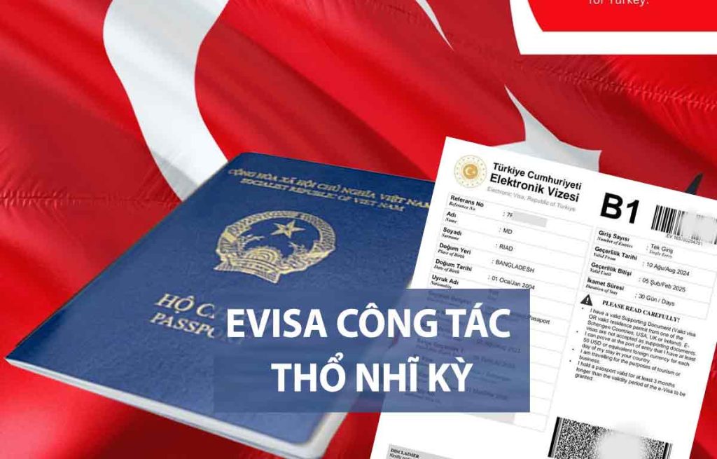 lệ phí xin evisa thổ nhĩ kỳ công tác