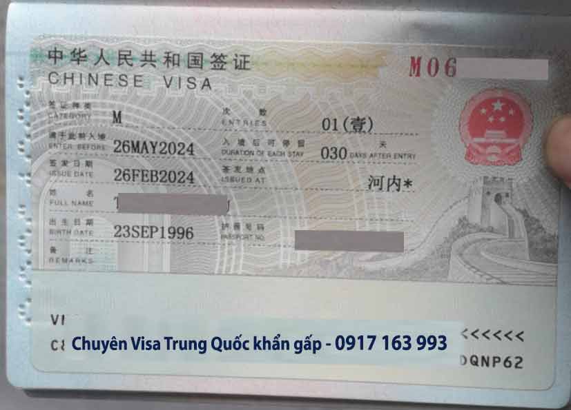 dịch vụ visa trung quốc tại hải phòng