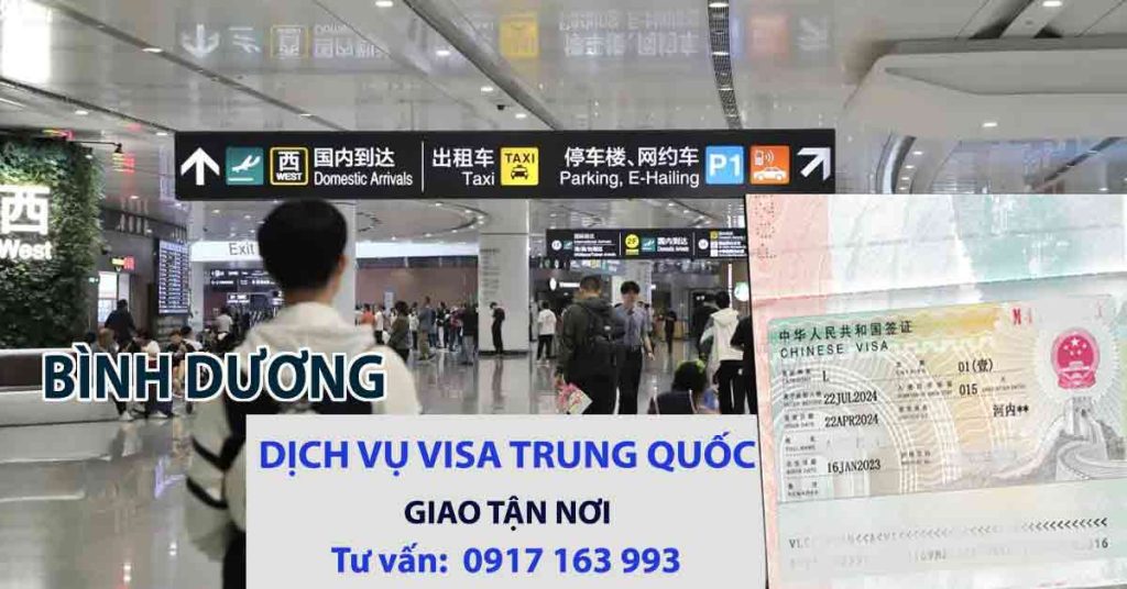 dịch vụ làm visa trung quốc tại bình dương