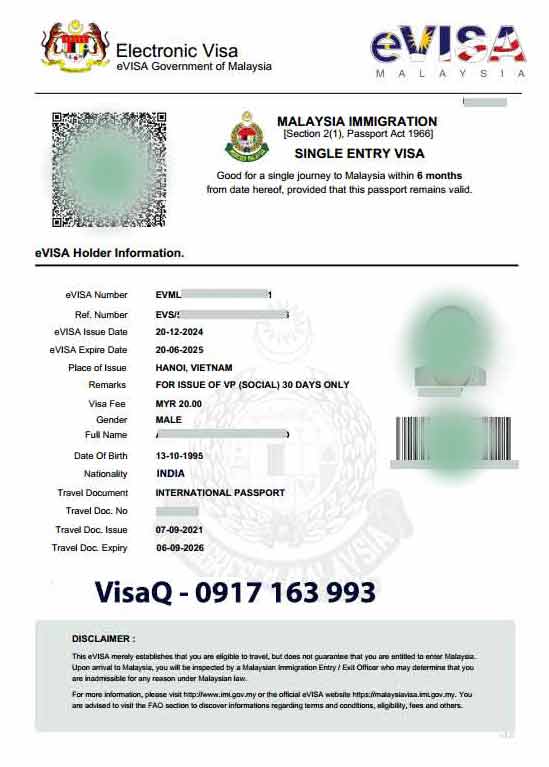 dịch vụ visa lao động malaysia làm việc định cư