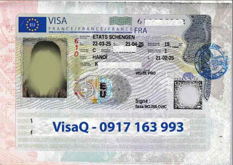 hồ sơ xin visa thăm thân pháp