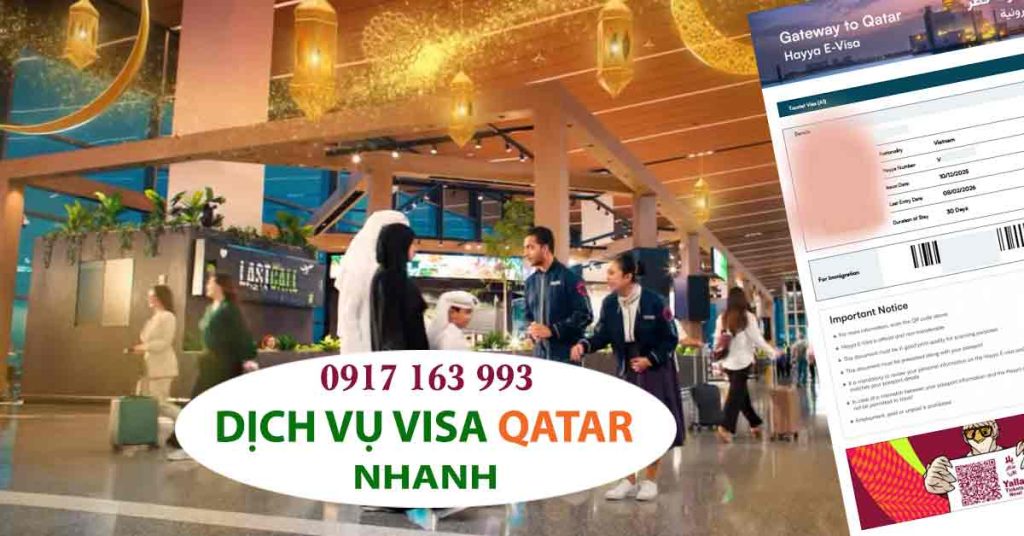 dịch vụ làm visa đi qatar khẩn cấp