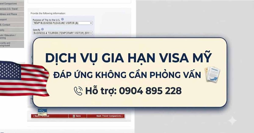 dịch vụ gia hạn visa mỹ tại tphcm